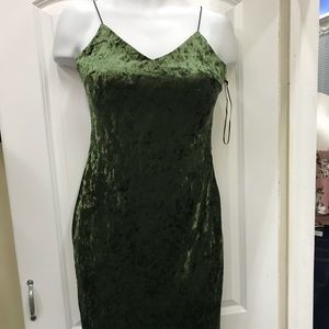 Green Velvet Dress